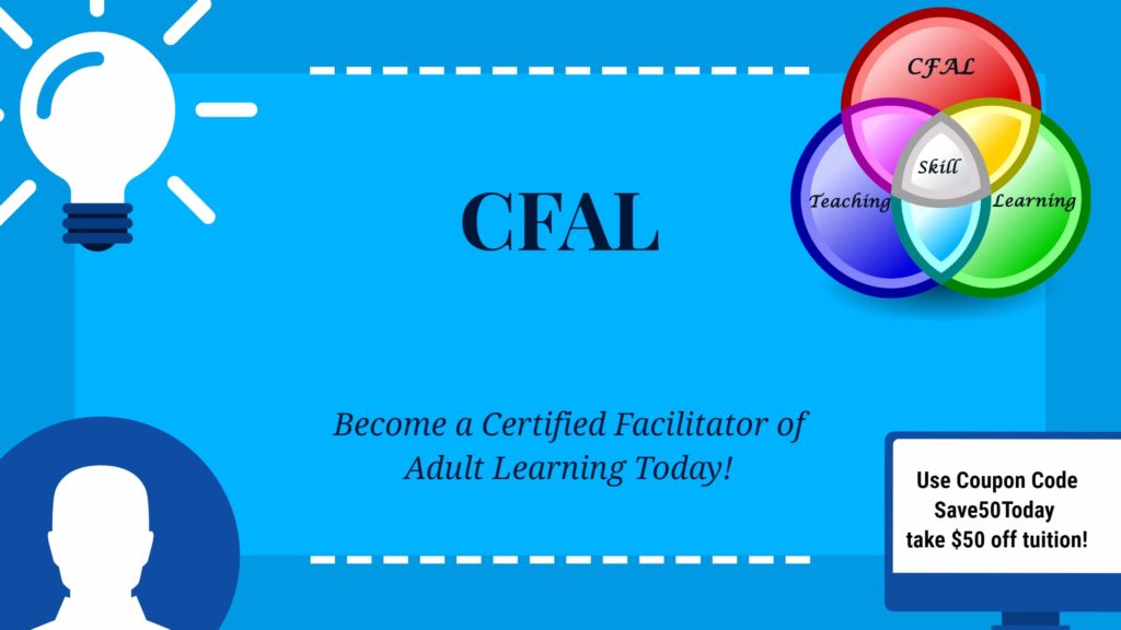 Certified Facilitator of Adult Learning Discount Coupon